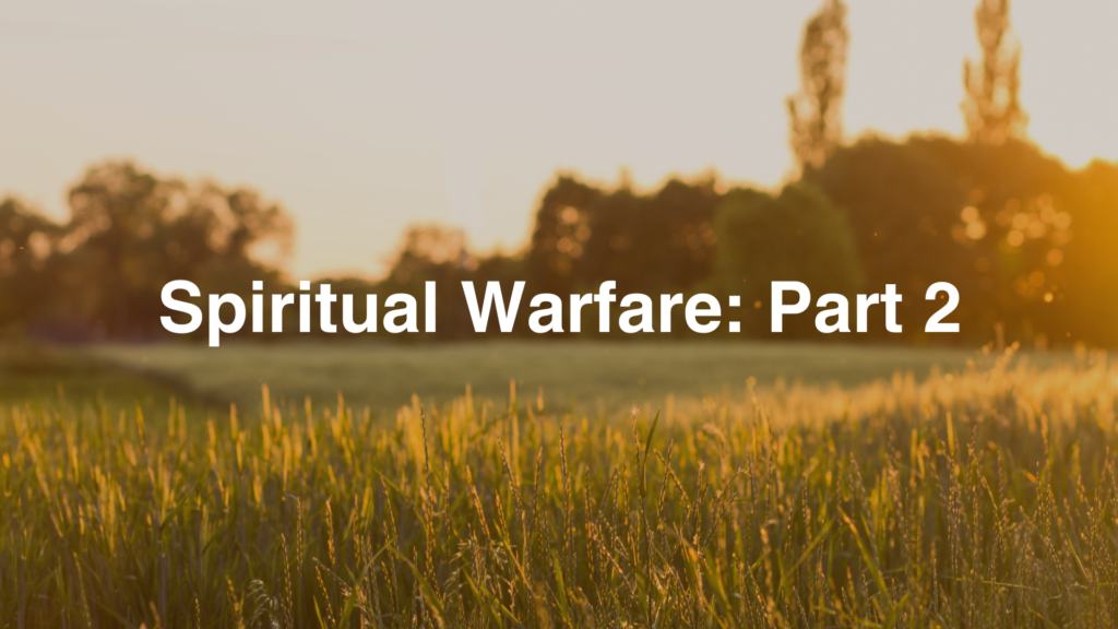 Strategy in the Spiritual Warfare: Part 2